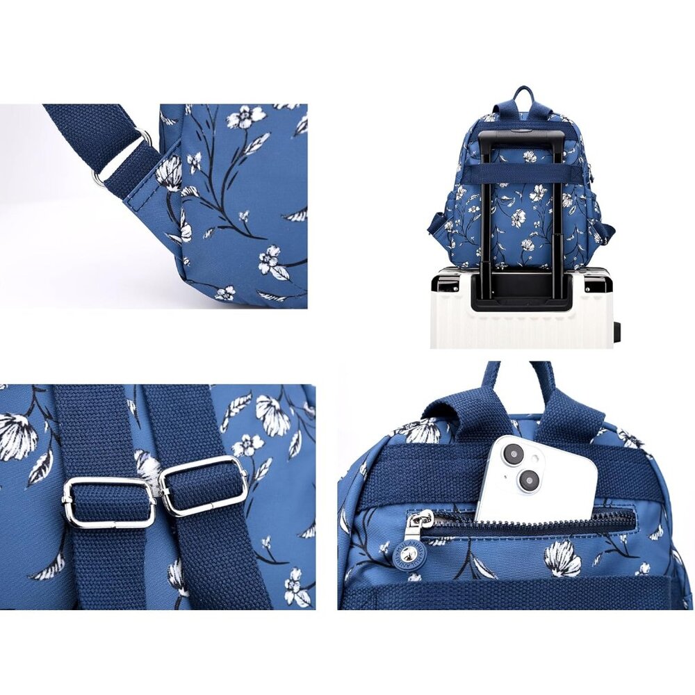 Lightweight Water-Resistant Mini Backpack - Funct… - image 4